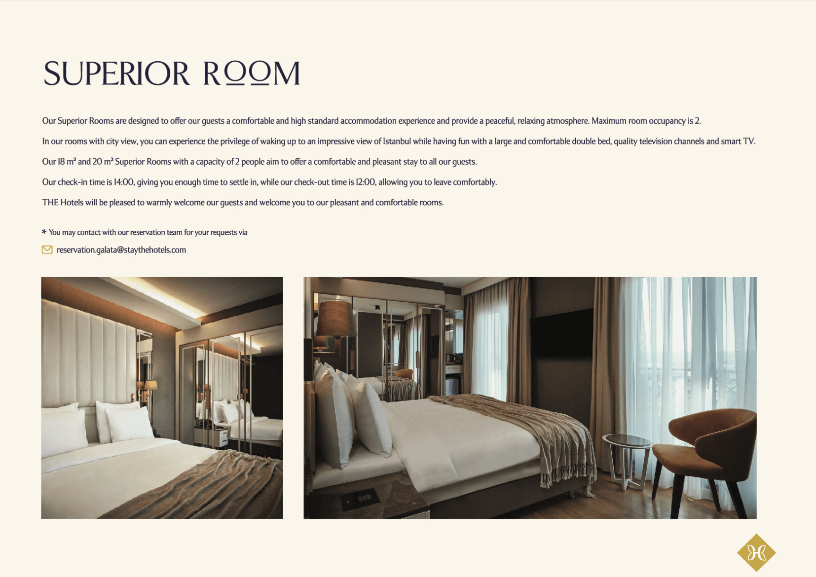 superior room factsheet - superior room factsheet